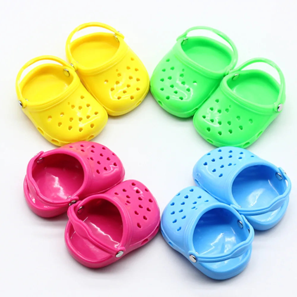 Boston Terrier Crocky Sandals