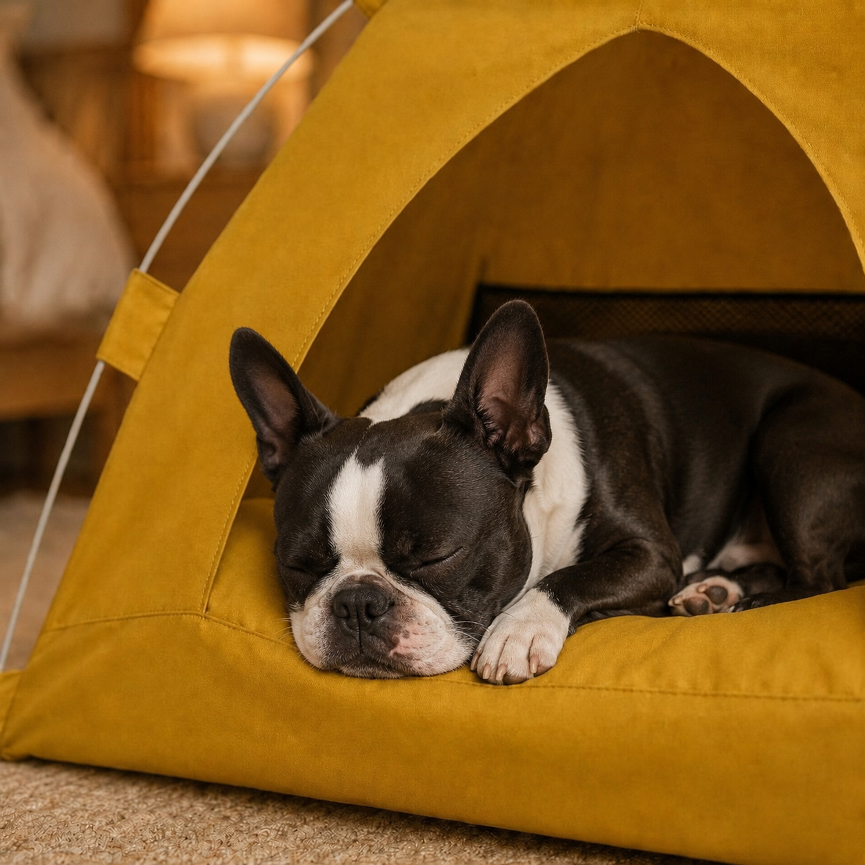 Cozy Boston Terrier Tent House