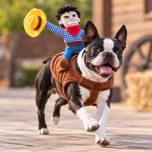 Boston Terrier Halloween Outfit – Cowboy Style