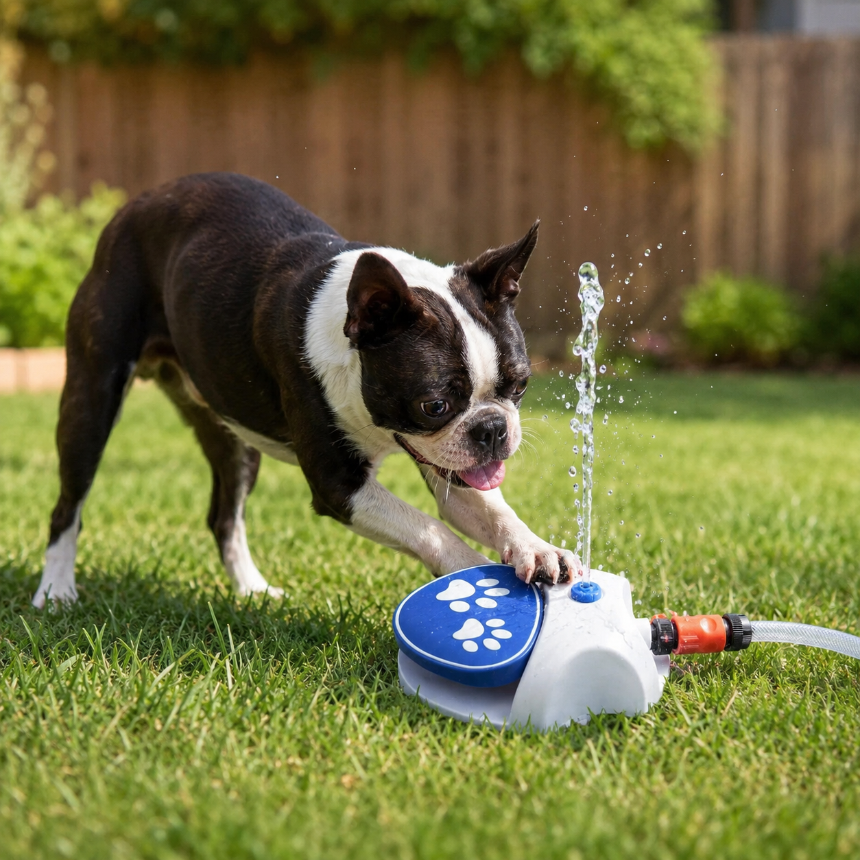 Dog water fountain for Boston terriers