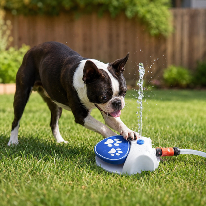 Dog water fountain for Boston terriers