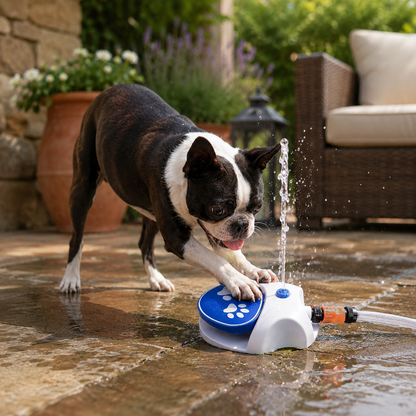 Dog water fountain for Boston terriers