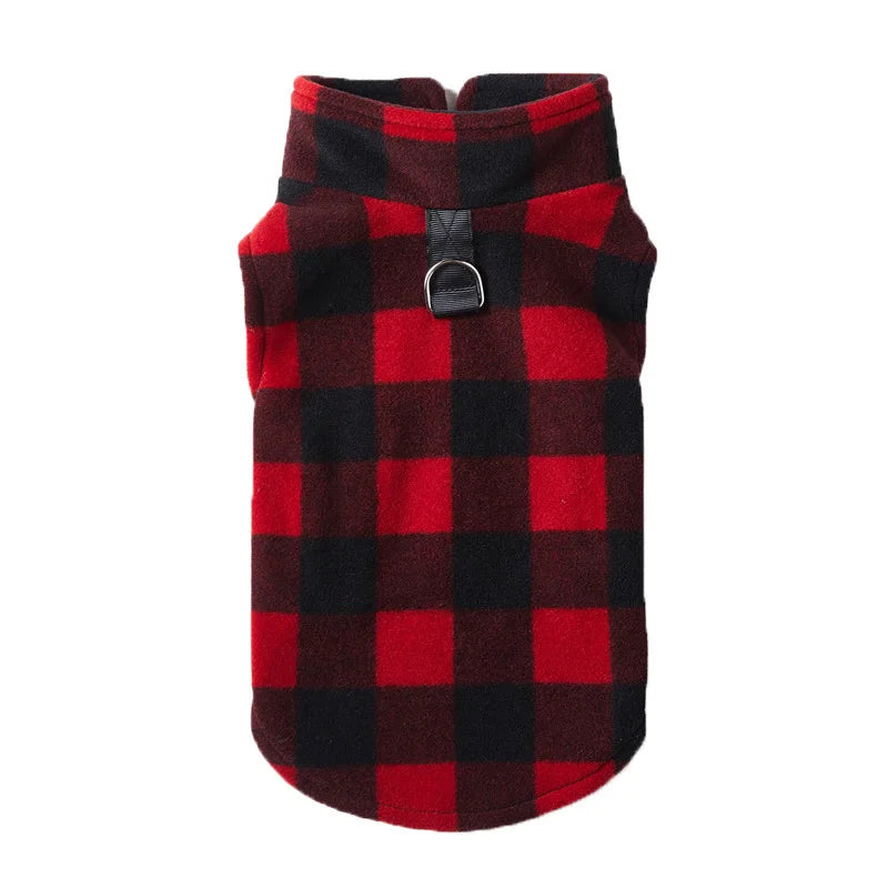 Cozy Checkered Dog Vest