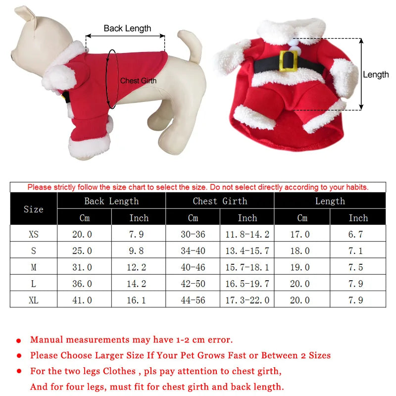 Boston Terrier Santa Claus Costume