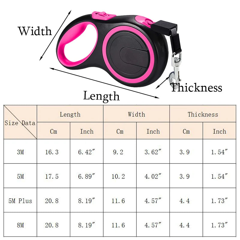 Automatic Retractable Boston Terrier Leash