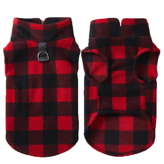 Cozy Checkered Dog Vest