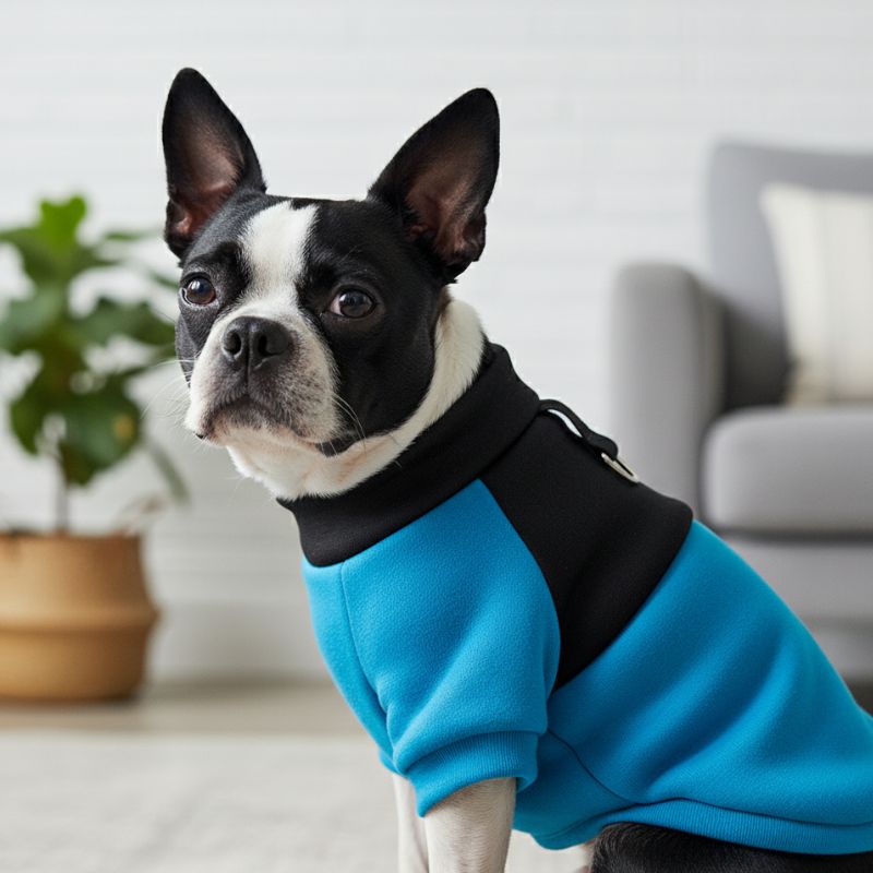 The pet face Boston Terrier hoodie
