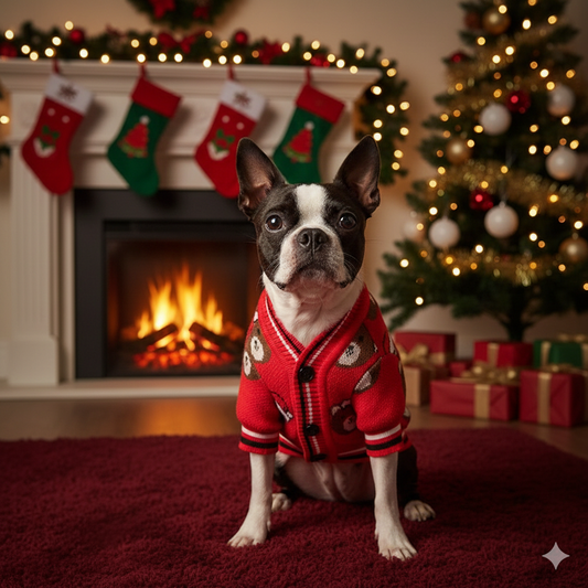 Bostont Terrier Teddy Cardigan