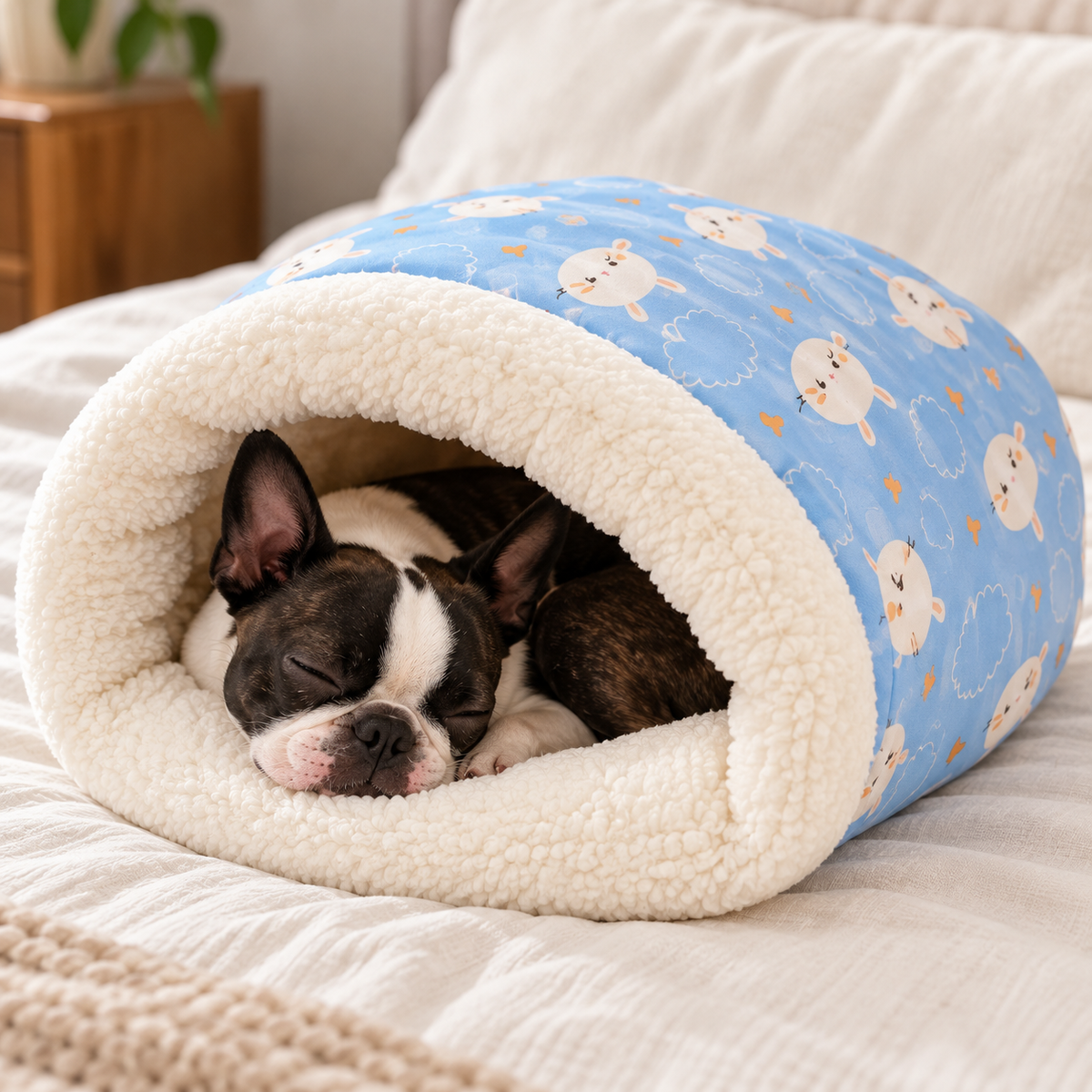 Boston Terrier Cave Bed