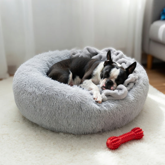 Cuddly Donut Boston Terrier Bed